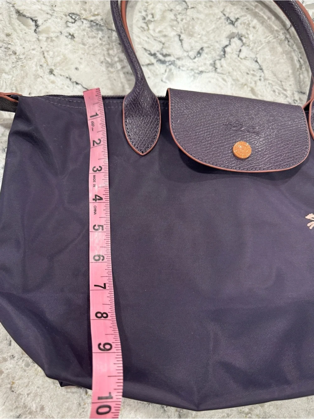 Longchamp Tote Bag LONGCHAMP Le Pliage Bilberry Purple EUC